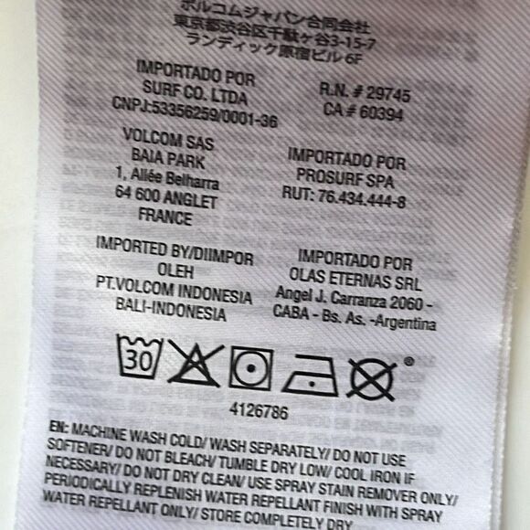 Volcom Water Resistant Wind Breaker Jacket Sz. M - Picture 9 of 11